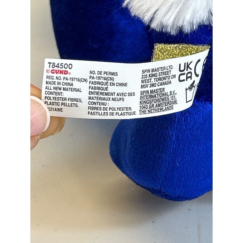 Gund Plushes Pets Zuri Karrats Blue Bunny Rabbit 9" Plush - Picture 7 of 8